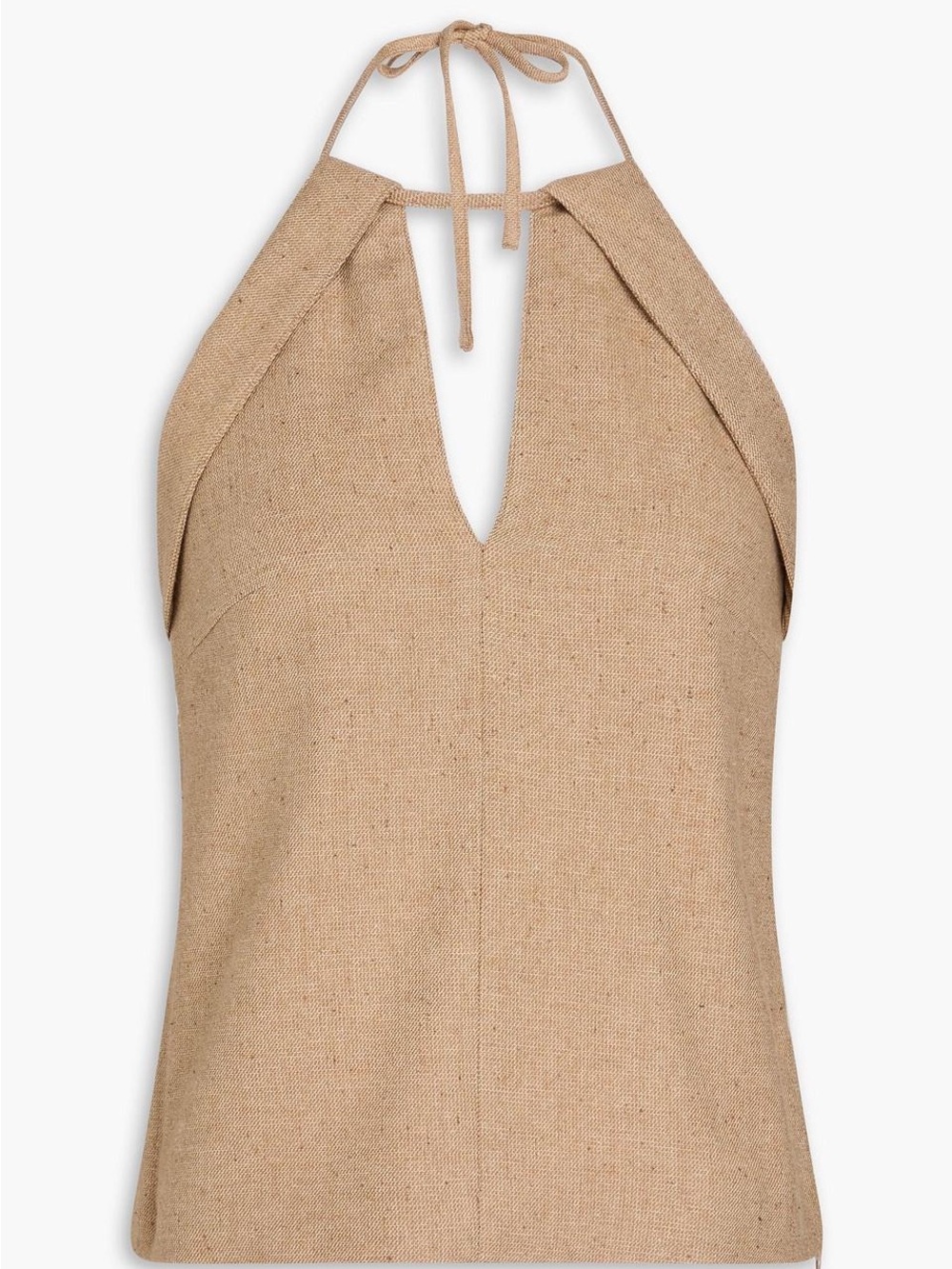REMAIN Birger Christensen Tan Halter Neck Tank Top